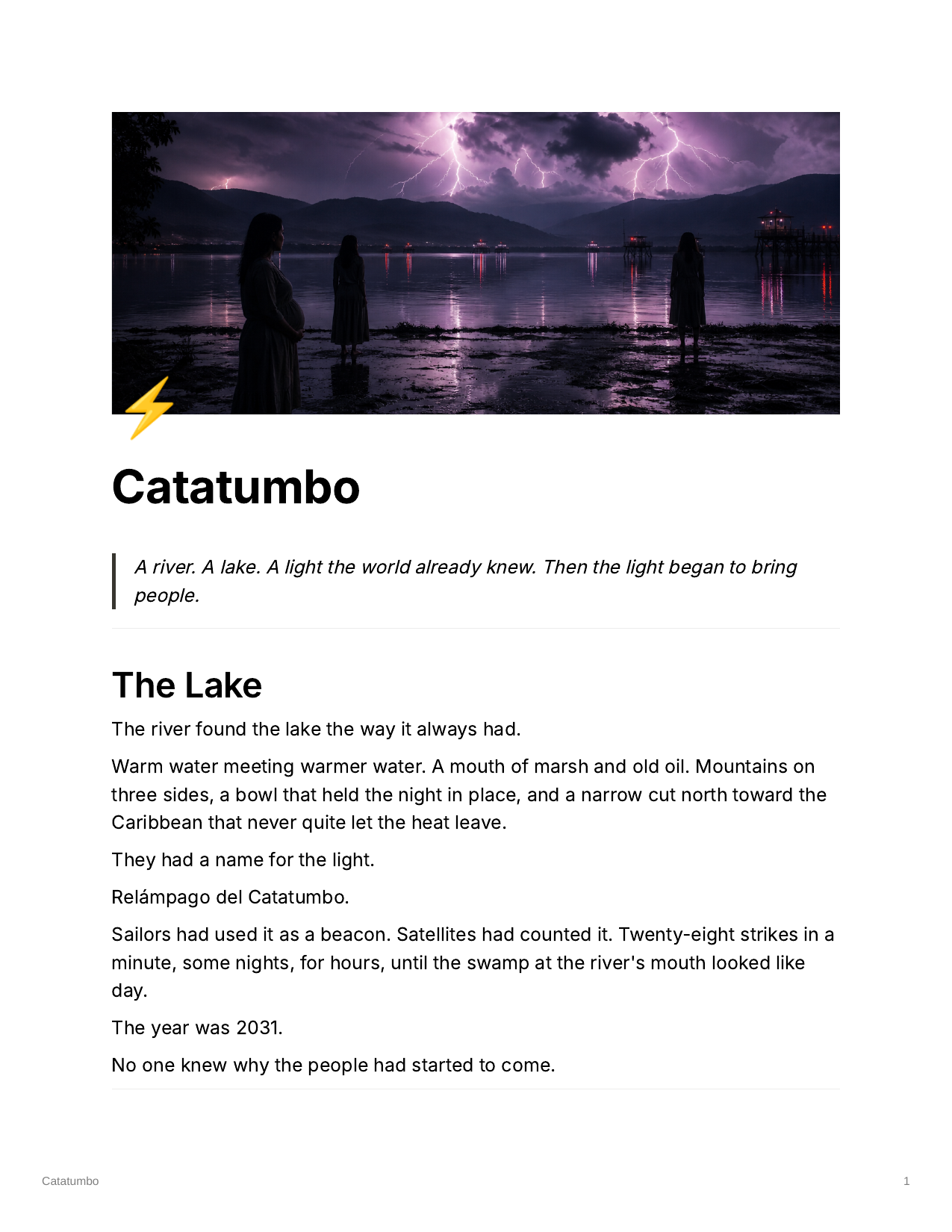 catatumbo cover